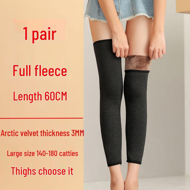 Warm Lamb Wool Velvet-Lined Knee Pads for Joint Protection - Ideal for Middle-Aged & Elderly Men and Women During Autumn and Winter