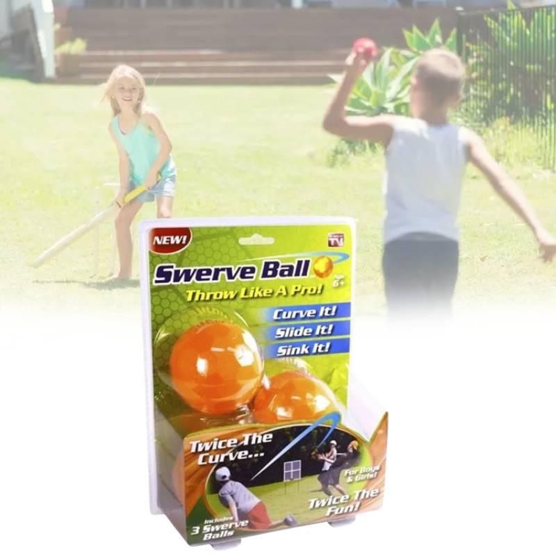 Children Throwing Plastic Balls Set Swerve The Amazing Ball Outdoor Use Play