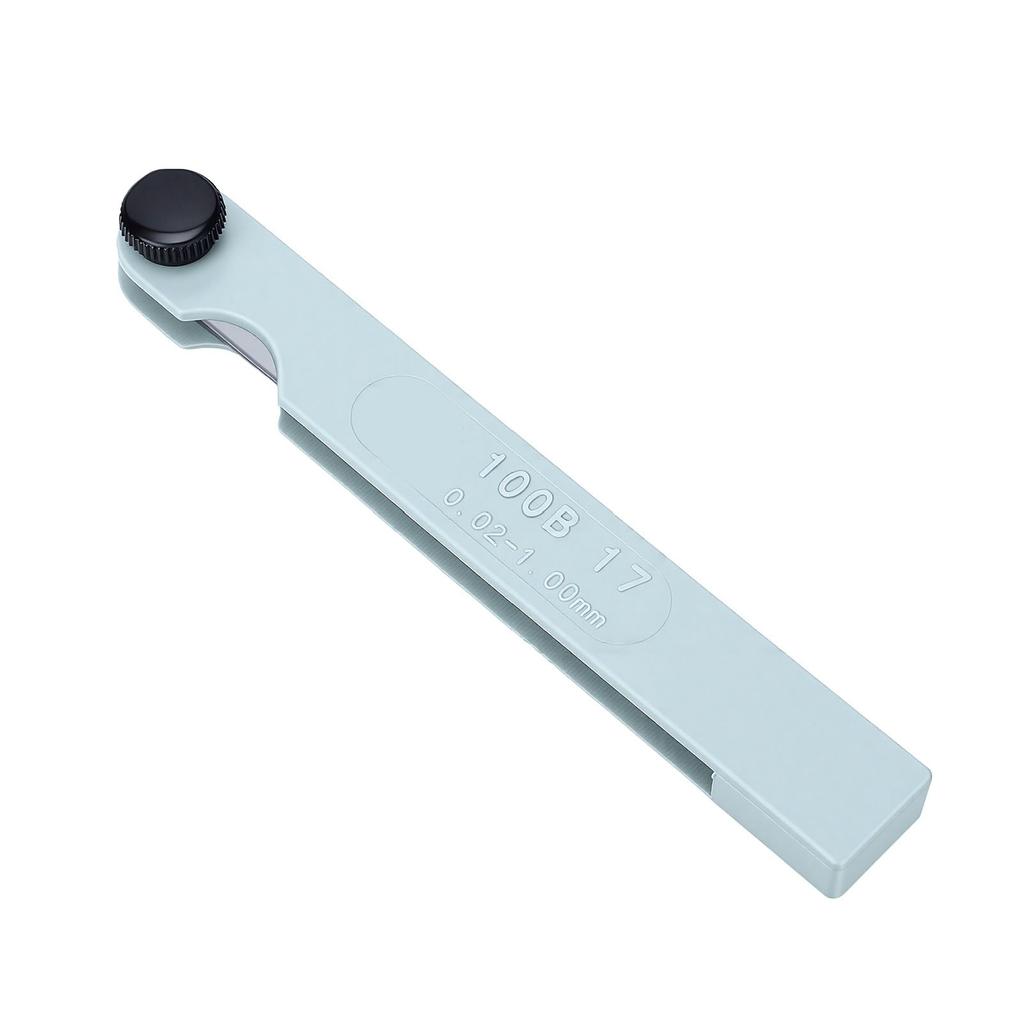 Feeler Gauge 17 Blades Stainless Steel 0.02 1.00mm Marked Metric Measuring Tool for Measuring Gap Thickness Or Width