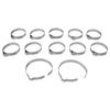 Adjustable Kit for Drive Shaft Boot Clamp 12pcs Stainless Steel Set