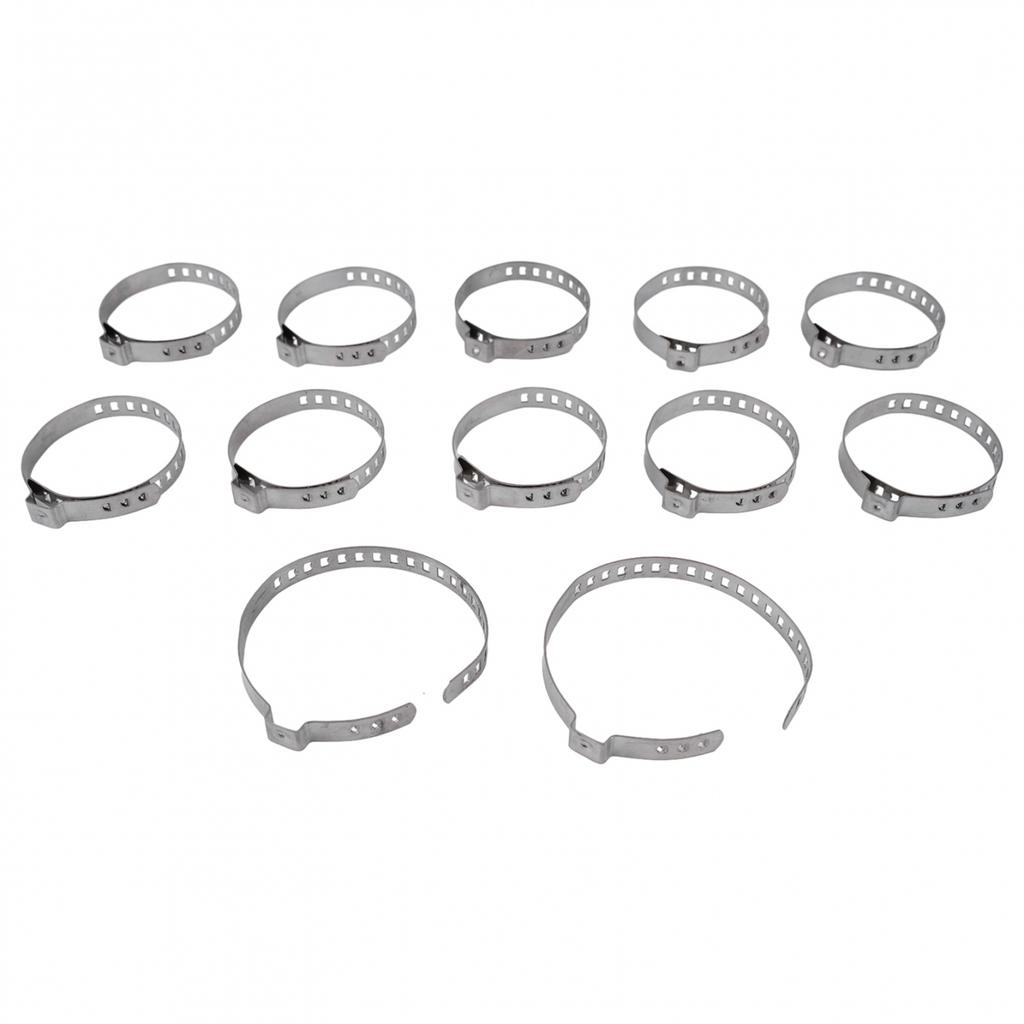 Adjustable Kit for Drive Shaft Boot Clamp 12pcs Stainless Steel Set