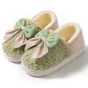 Cotton Slippers Winter Bag Heel Indoor Home Home Bow People Warm and Plush Household Fluffy Slippers Shoes