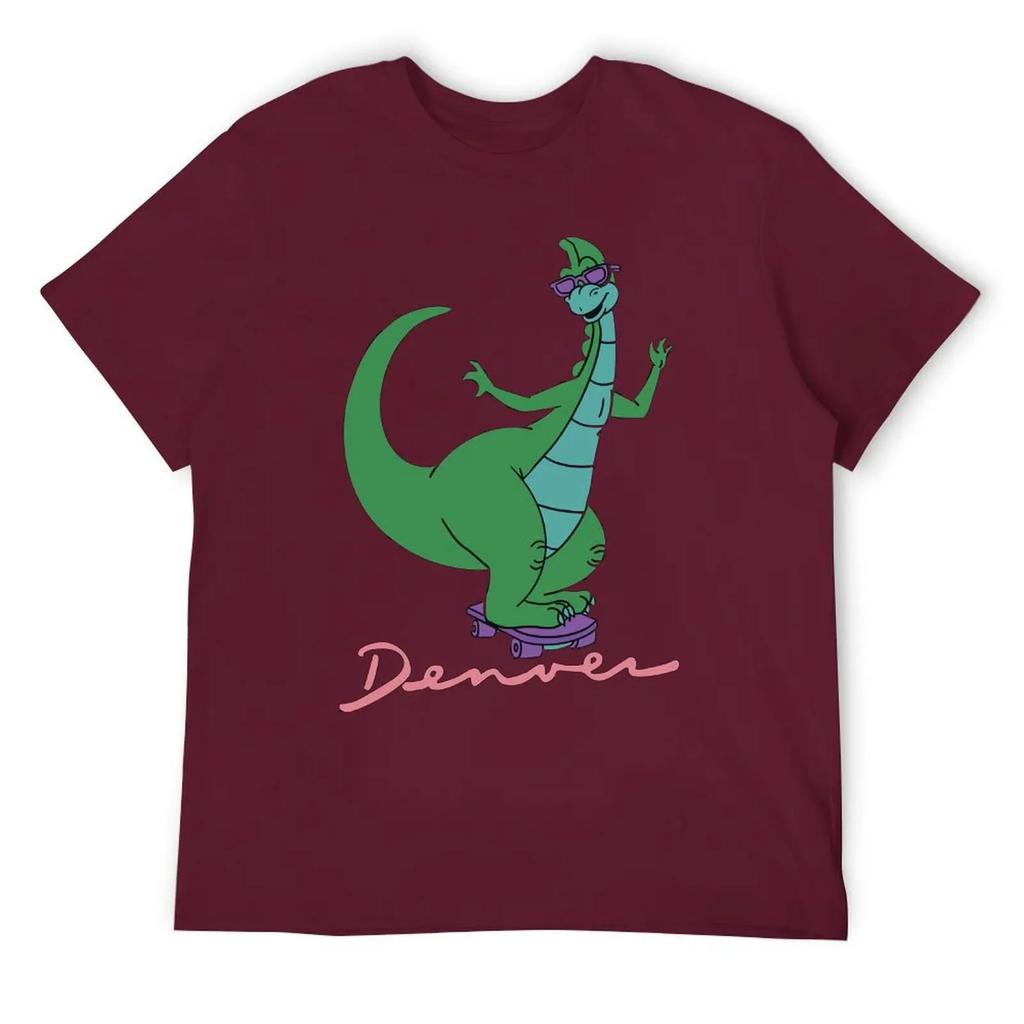 Denver The Last Dinosaur Mouse Pad For Sa T-shirt Harajuku Sport Top Tee Funny Graphic Travel Graphic USA Size