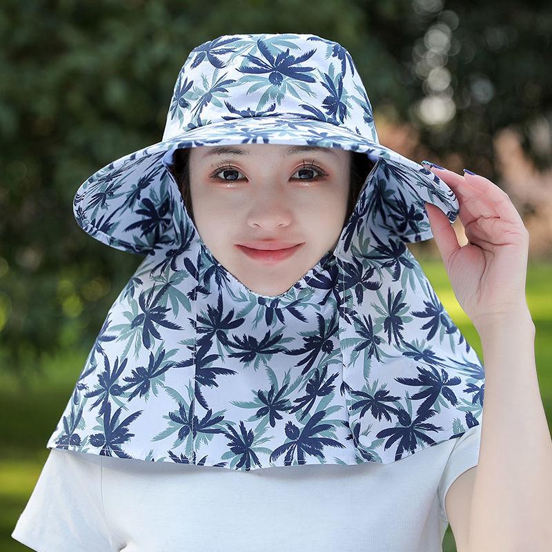Pălărie de protecție solară pentru femei, de vârstă mijlocie și vârstnici, pentru lucru în aer liber, pentru vară, cu protecție UV, protecție facială, pălărie de protecție solară mare, streașină