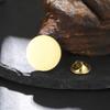 Teamer 20mm Round Smooth Brooch For Men Women Stainless Steel Badge Pin Suit Accessories Fashion Minimalist Jewelry 2026 New