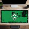 Green And White Werder Mouse pad, Gaming Mouse Pad, keyboard pad, Desk Decor for computer notebook Fan Gift Birthday Gift