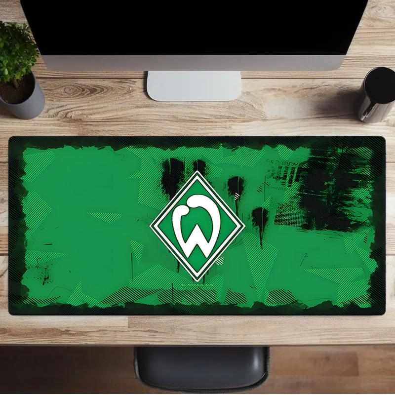 Green And White Werder Mouse pad, Gaming Mouse Pad, keyboard pad, Desk Decor for computer notebook Fan Gift Birthday Gift