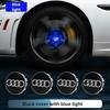 For Audi  A84Pcs 60mm 61mm 69mm LED Wheel Center Hub Cap Light Floating Illuminated Cover for Audi A3 A4 A5 A6 Q3 Q5 Q7 etc