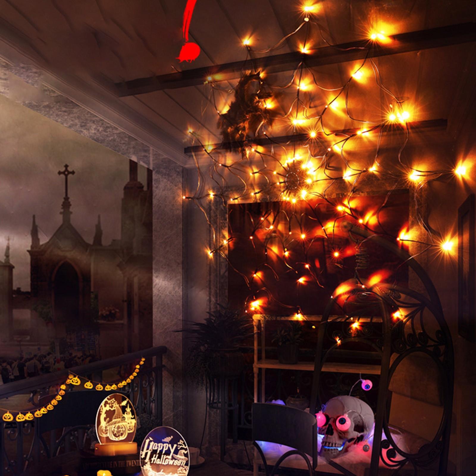 

Spider -Web Lights Halloween Decorative Lights LED Atmosphere Decoration