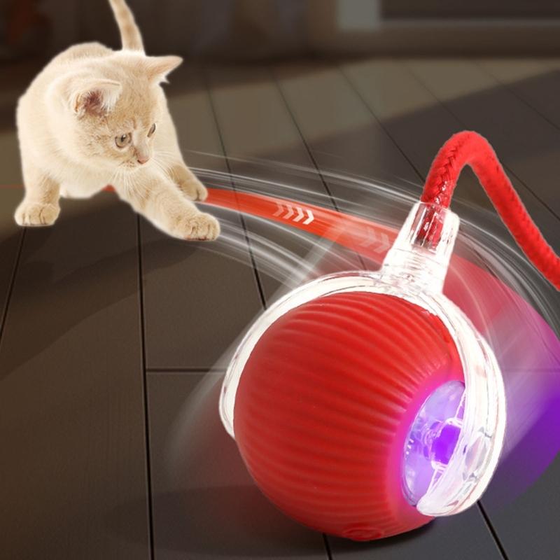 Intelligence Motion Cats Toy Automatic Sensing Toy Rotating Interactively Toy for Busy Pet Owners and Beginner
