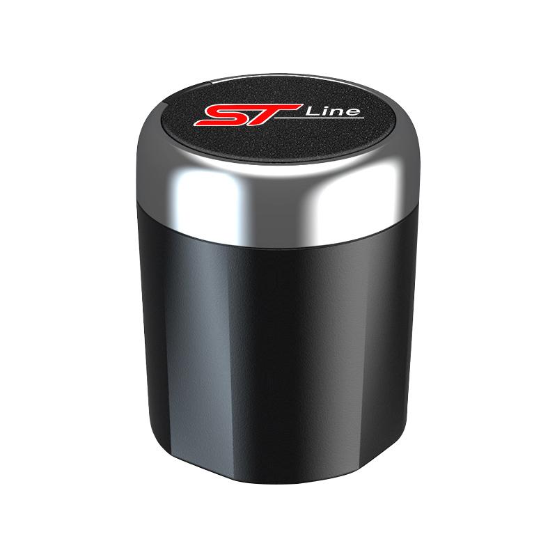 Suede Car Interior Ashtray Portable Garbage Box Storage Barrel For Ford Focus 2 3 Mondeo Kuga Fiesta MK7 Escort Edge C-Max Fiest