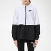 Nike Odzież sportowa Colorblock tkana kurtka z kapturem damska odzież wierzchnia czarny biały AJ2983-102