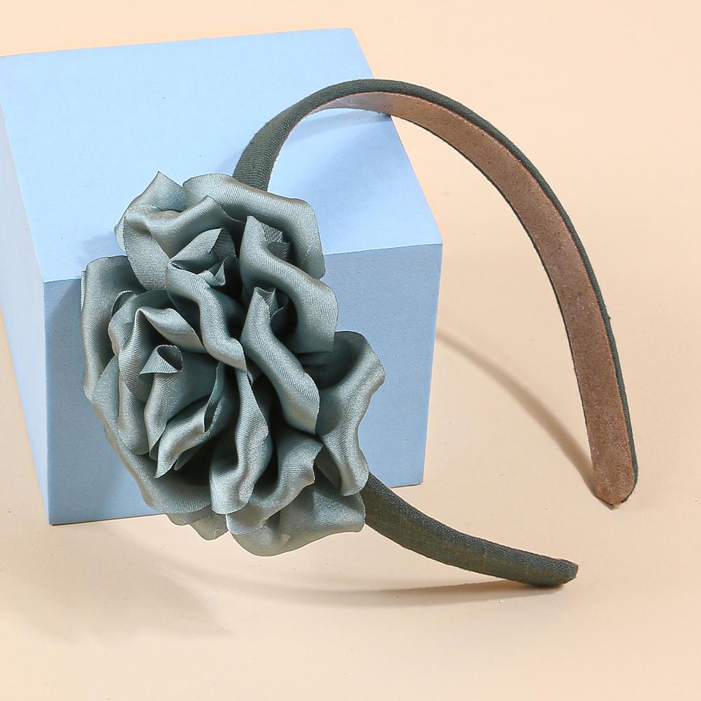 Modische Blumenstirnbänder für Frauen Stoff Kunststoff Haarreifen Satin Blumenstirnband Frauen Mädchen Kinder Haar-Accessoires