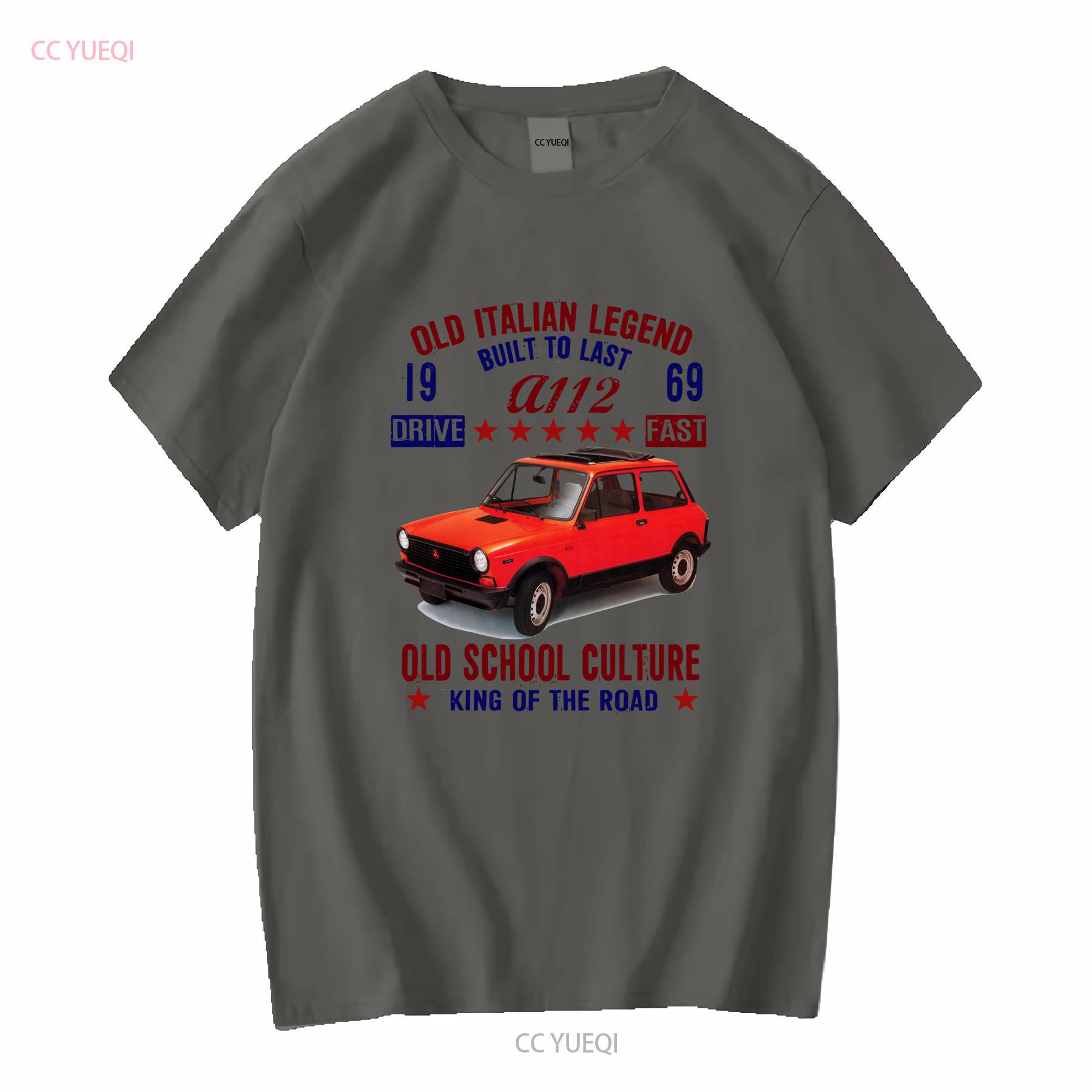 

VINTAGE ITALIAN CAR AUTOBIANCHI A112 1969 NEW COTTON T SHIRT long sleeves vintage Washed Unisex fashion graphic Stylish Soft 4XL