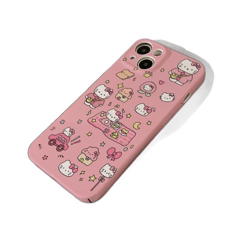 Applicable To Apple 11 Mobile Phone Case New 11promax Advanced Sense 11plus Film Cute Female Cartoon Hello Kitty
