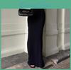 Black Women Fashion Long For Skirts High Waist Slim Seamless Elegant Ladies Gown Casual Summer 2024 New Female Maxi Skirts