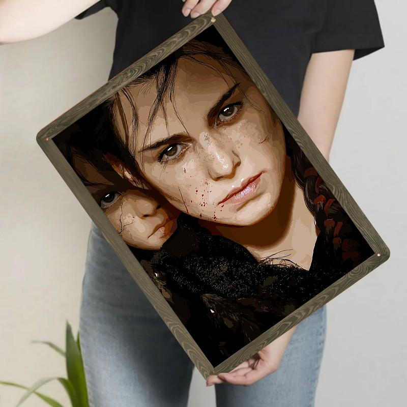 

Custom Metal Wall Art Decorative Painting with Portrait Design Home Decoration for Living Room 20x30cm（7.8x11.8inch）