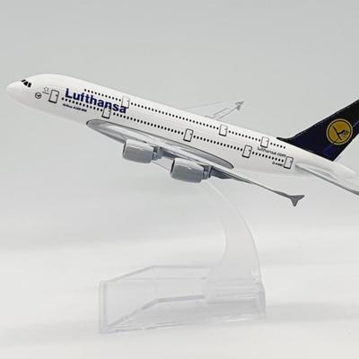 Lufthansa Airbus A380 Diecast Alloy Model Airplane, 16cm - Ready-to-Display Collectible