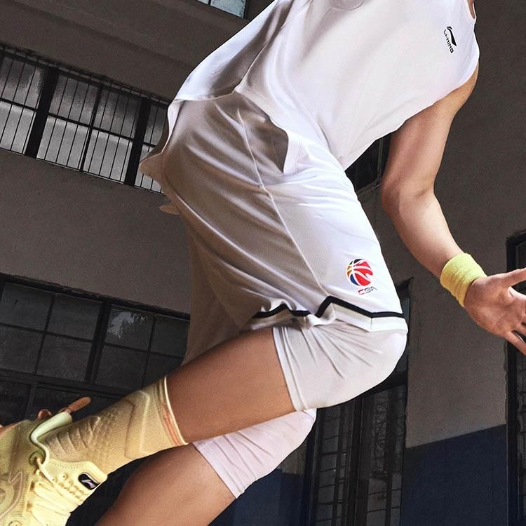 Li-Ning Li Ning Basketball Shorts Men's Standard White AAPT599-5