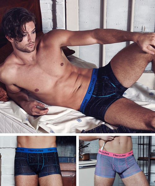 

[Hercules Underwear] Полу-Даль Трусы-боксеры Набор из 2 шт. [Отправка из Кореи] 100% Оригинал 95