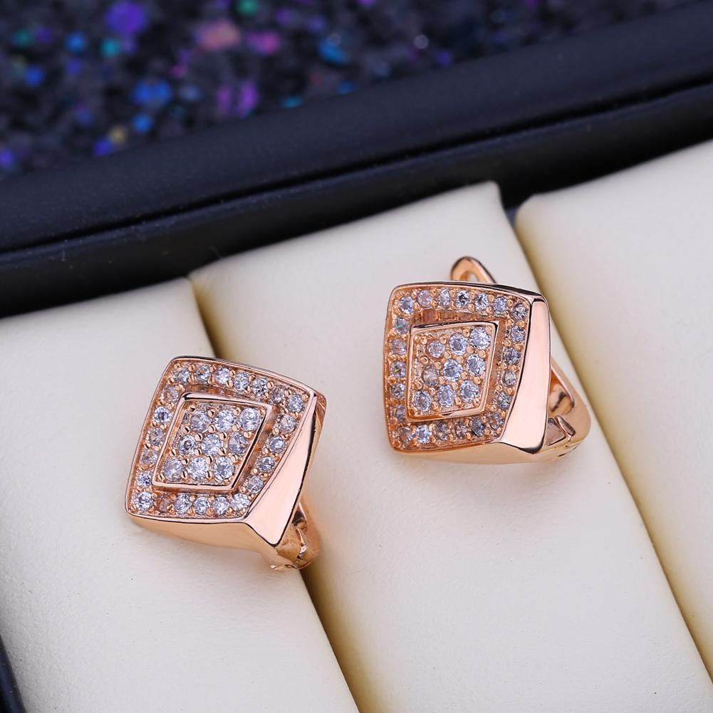 Stud Earrings For Women Fashion Luxury Cubic Zirconia Drop Earrings