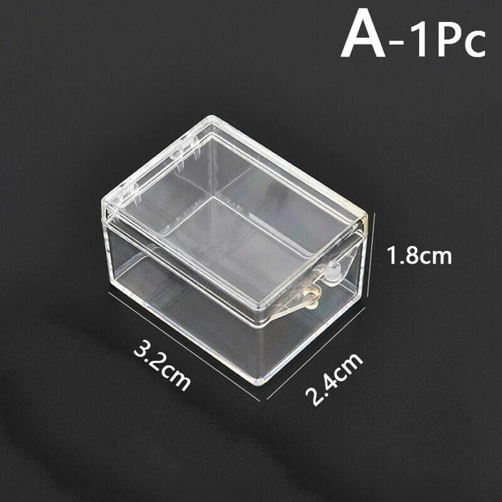 

Mini Transparent Acrylic Boxes With Cover Plastic Organizer Small Square Packing Box Food Candy Storage Container For Home