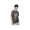 Li-Ning Anti-Wu Herbs And Warriors Series Letter Print Round Neck T-Shirt Men Tops Asphalt-Grey AHSS731-5