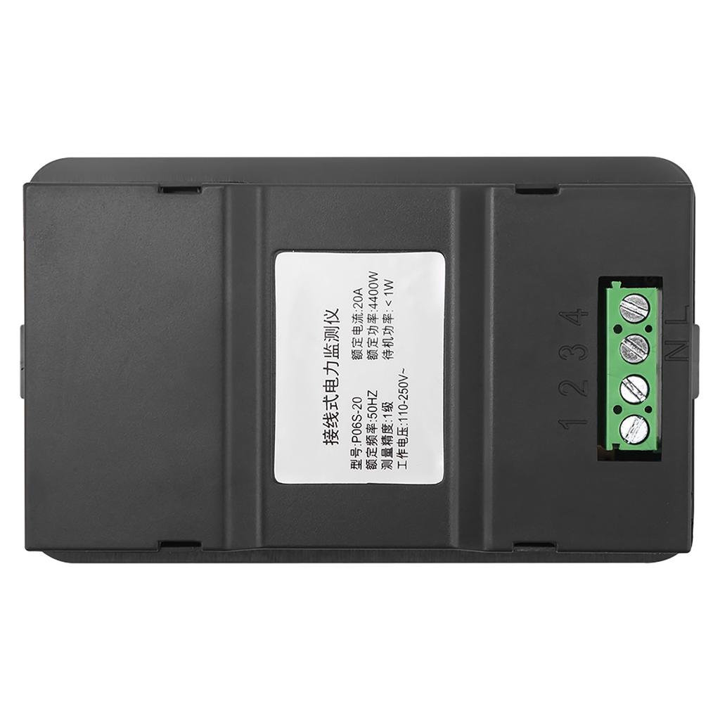 6 in 1 AC Meter Voltage 110V‑250V Current 20A Power Factor KWH Frequency