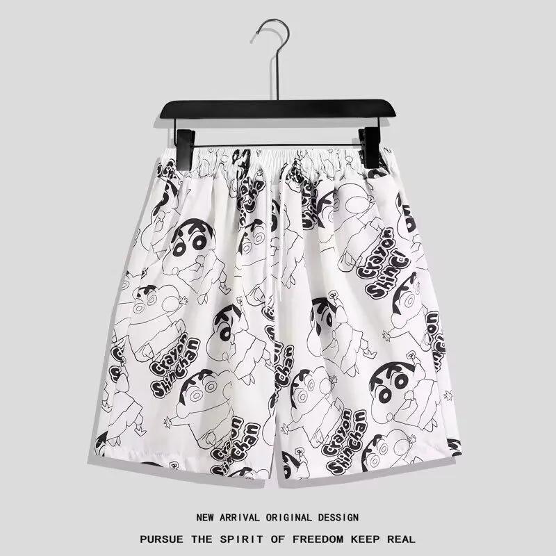 

Men s Tropical Print Shorts Lightweight Fabric Elastic Waist Casual Beach Pants 4XL