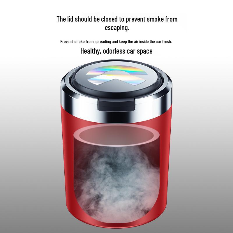 Car Ashtray with Light for Nio ES6/ES7/ES8/ET5/ET7/ET9/EC7 Models - Interior Accessory.