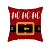 Christmas Happy Throw Pillow Cover, 18 X 18 Inch, Winter Holiday Cushion Cover Sofa Decor