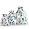 Cotton Line Drawstring Pouches Candy Favor Holder Jewelry Party Gift Bag
