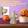 Halloween Cartoon And Cat Figurines – Holiday Tabletop Decorations For Home And Party Atmosphere