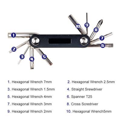 Bike Repair Kit Portable Bicycle Repairing Tools Kit Box Tire Fixing Kit Bag with Tire Pump