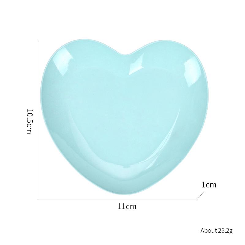 Heart-Shaped Stainless Steel Jewelry and Nail Art Storage Tray