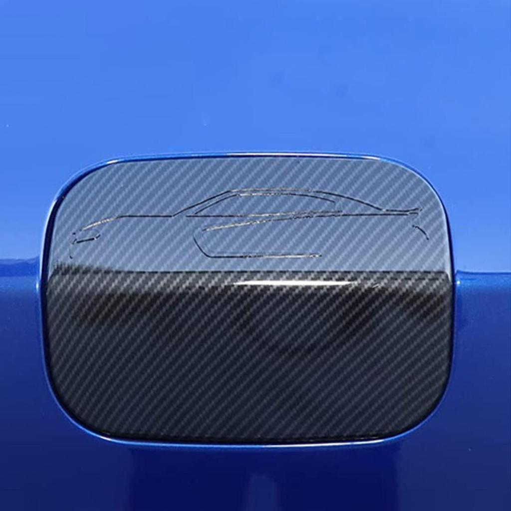 Gloss Black Front Bumper Protective Sticker for 2015-2021 Dodge Charger Fuel Cap