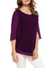 Women's and Girls Georgette Top Wine
