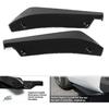 Car Rear Bumper Lip Diffuser, Universal Auto Side Fender Skirt Splitter Canard Protector, Wrap Angle Spoiler with 6 Bolts, 1 Pair (Bright Black)