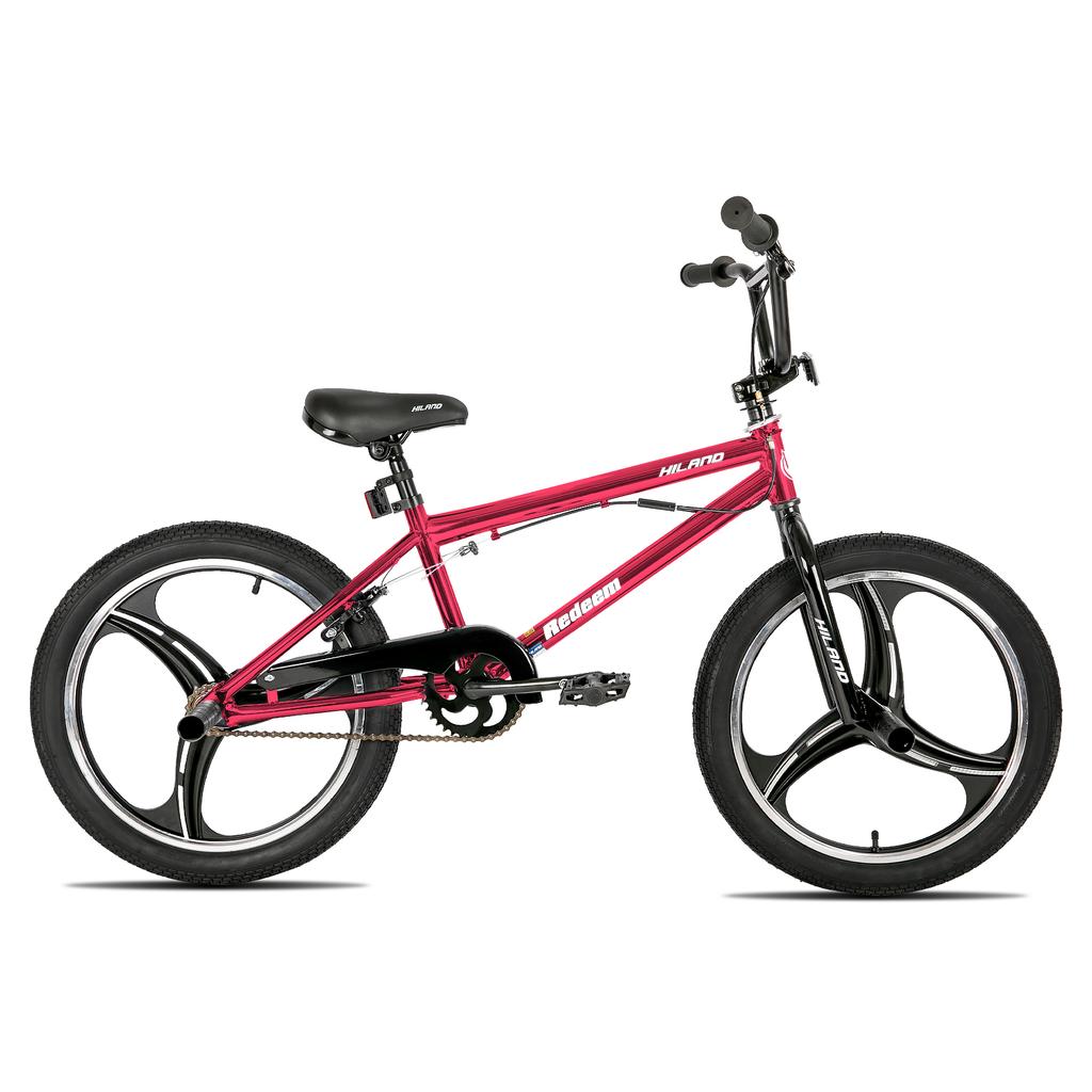 Hiland 20 Inch 3 5 Spoke Kids BMX Bike for Boys Girls Ages 5-12, 360 Degree Rotor Freestyle, 4 Pegs Single Speed Kid’s BMX