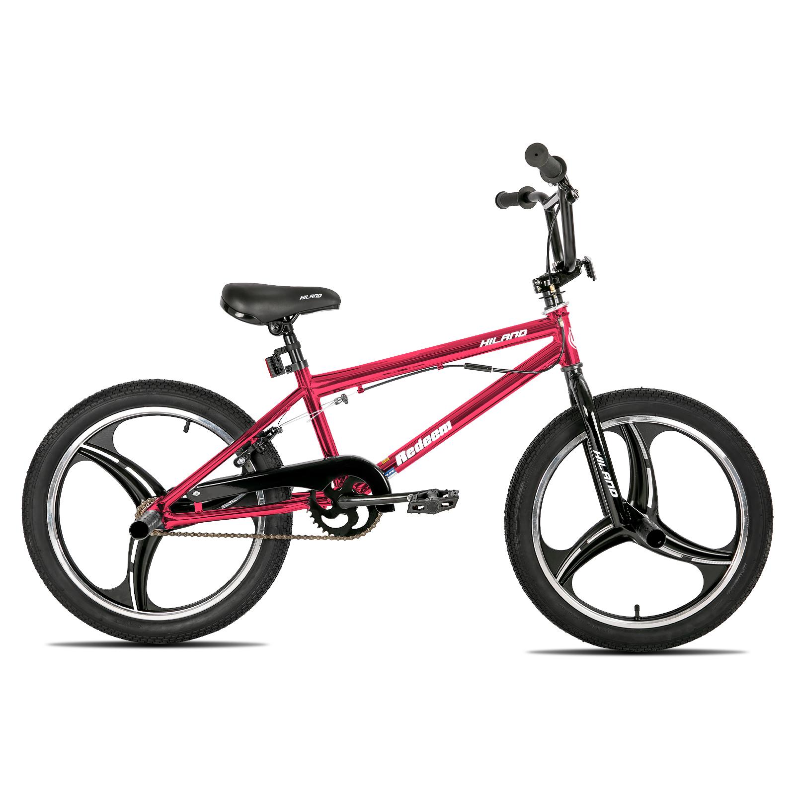 

Hiland 20-дюймовий 3 5-спицевий дитячий BMX велосипед для хлопчиків дівчаток віком 5-12 років, фрістайл з ротором 360 градусів, 4 пеги, одношвидкісний дитячий BMX