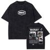 Rock Band Morat Asuntos Pendientes 2025 Vintage Washed T Shirt Women's Clothing Harajuku Gothic T-shirts Women's Hip Hop Cotton T-shirt