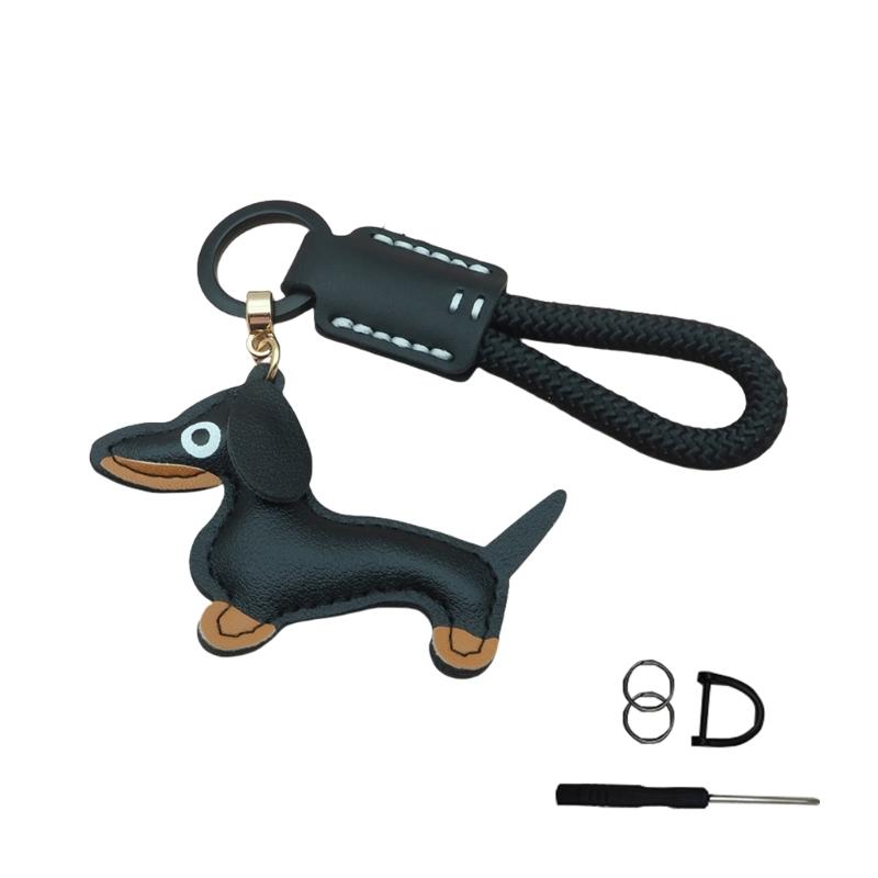 Уникальный брелок-подвеска с таксой Веселый и причудливый брелок с таксой Элегантный брелок-шарм для всех возрастов и полов