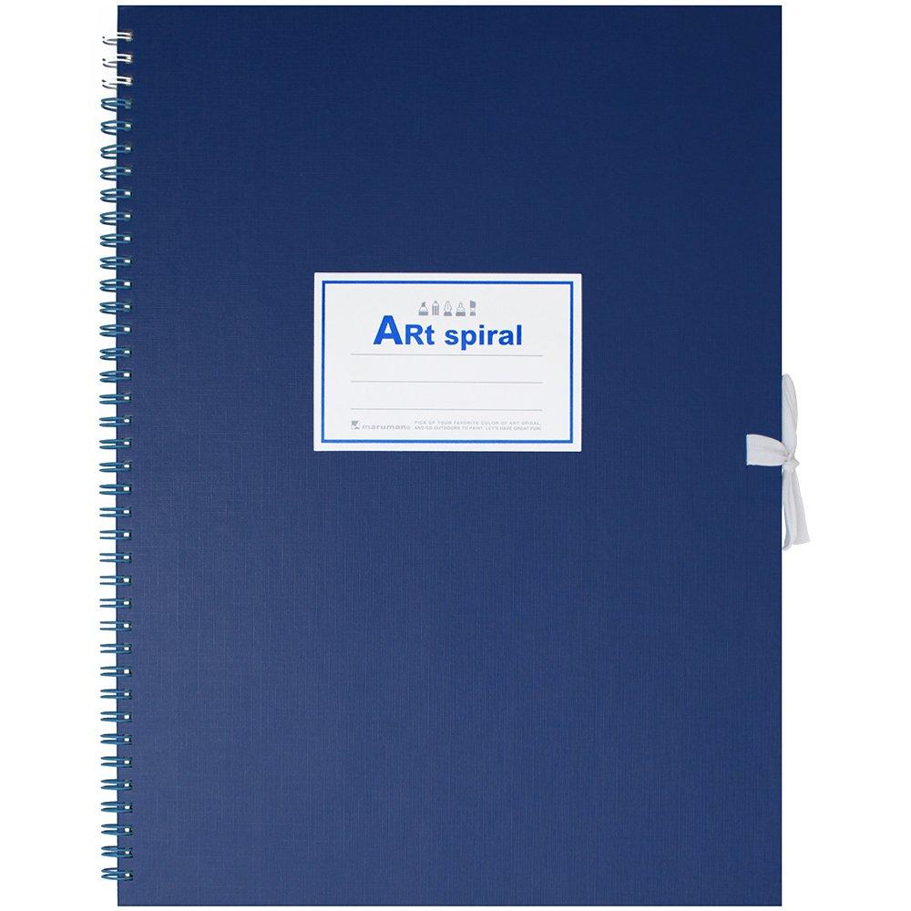Maruman Manmaru Sketchbook F4 Art Spiral Drawing Paper 24 Sheets Thick Blue S314-02
