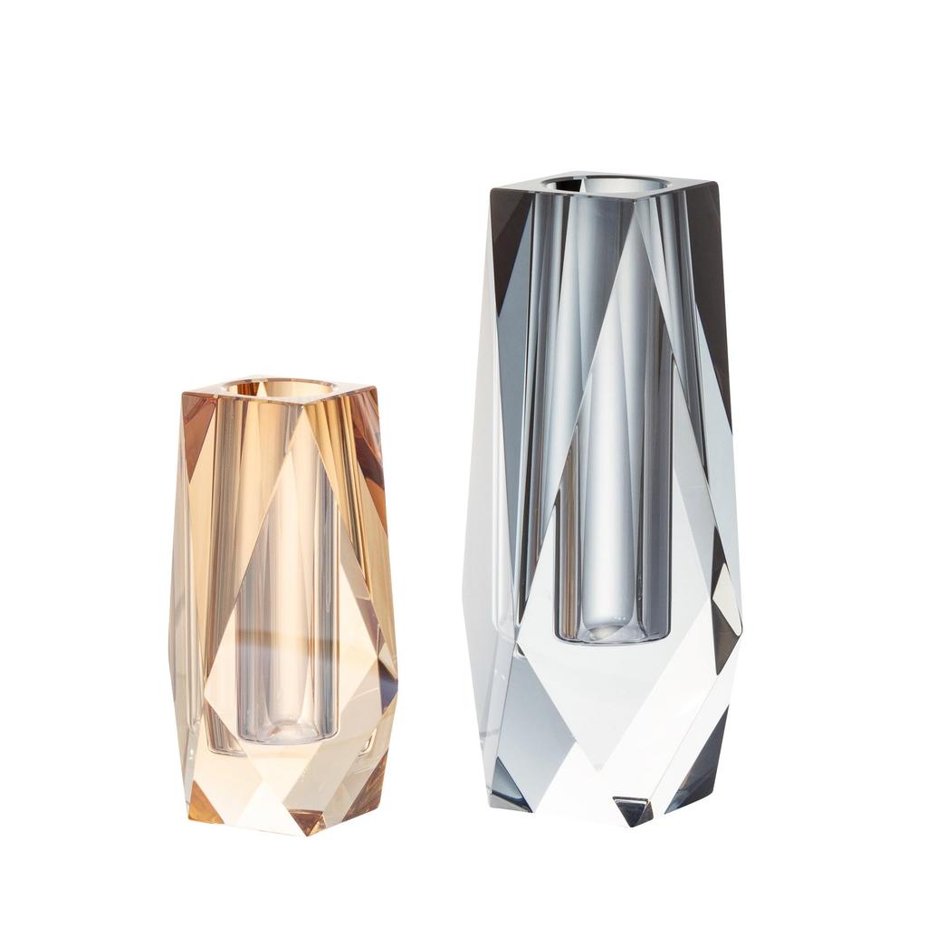 Francfranc Rua Flower Vase, Small, Brown, Glass, Interior Decor