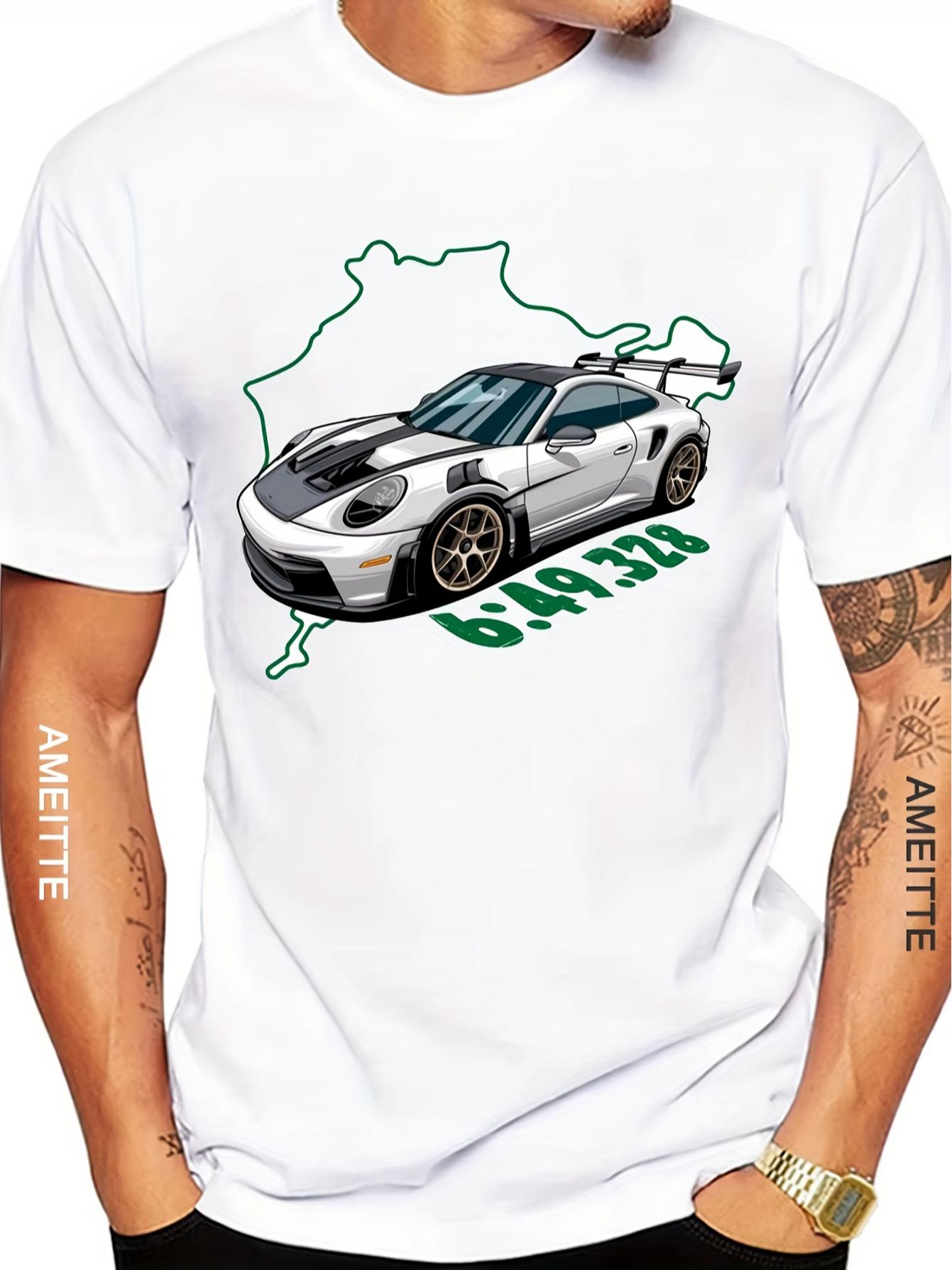 AMEITTE Men S Racing Graphic Tee L