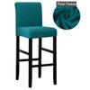 1/2/4/6 Pieces Velvet Fabric Bar Chair Cover Big Elastic High Stool Chair Protector Seat Case for Dining Room