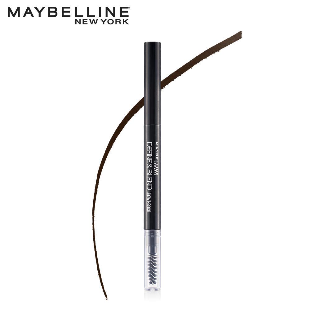 Maybelline New York Define & Blend Brow Pencil With Spoolie Grey Brown Long-lasting Natural Eyebrow Makeup 0.16 g