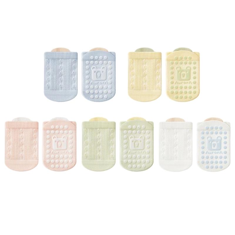 5 Pairs Infant Ankle Socks Cartoon Pattern Design Anti Slip Silicone Dot Unisex Socks for Play Walking Boys Girls S