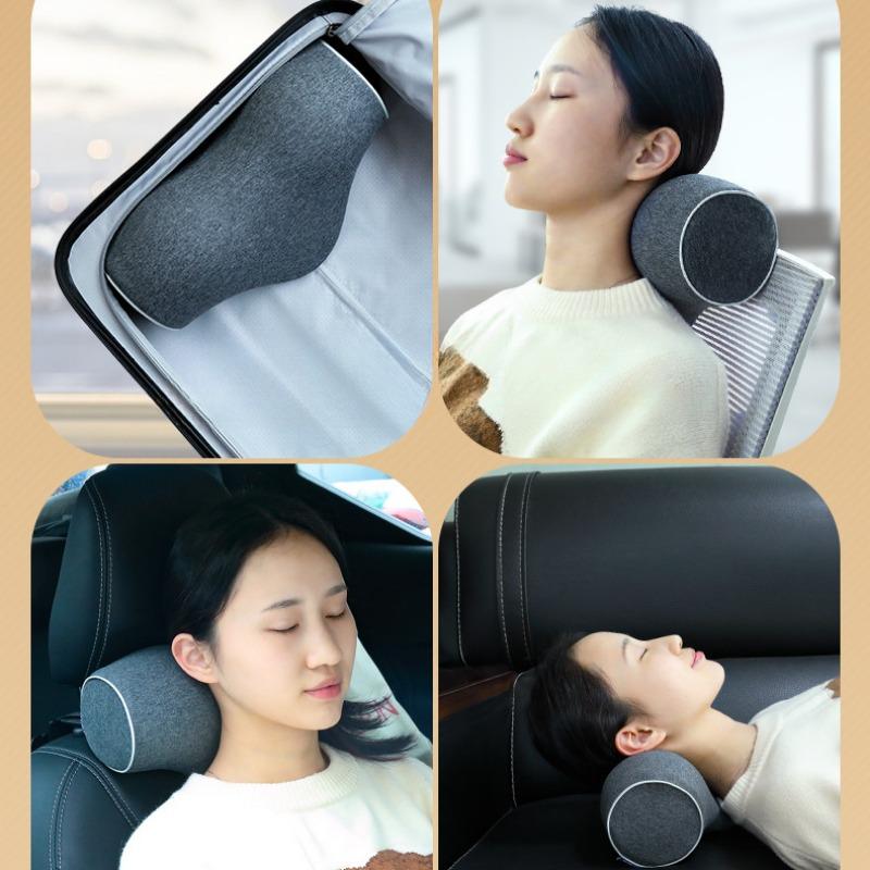 Portable Cervical Support Pillow Antiarch Traction Pillow Comfortable Memory Foam Sleep Pillow for Travel Neck Pillows