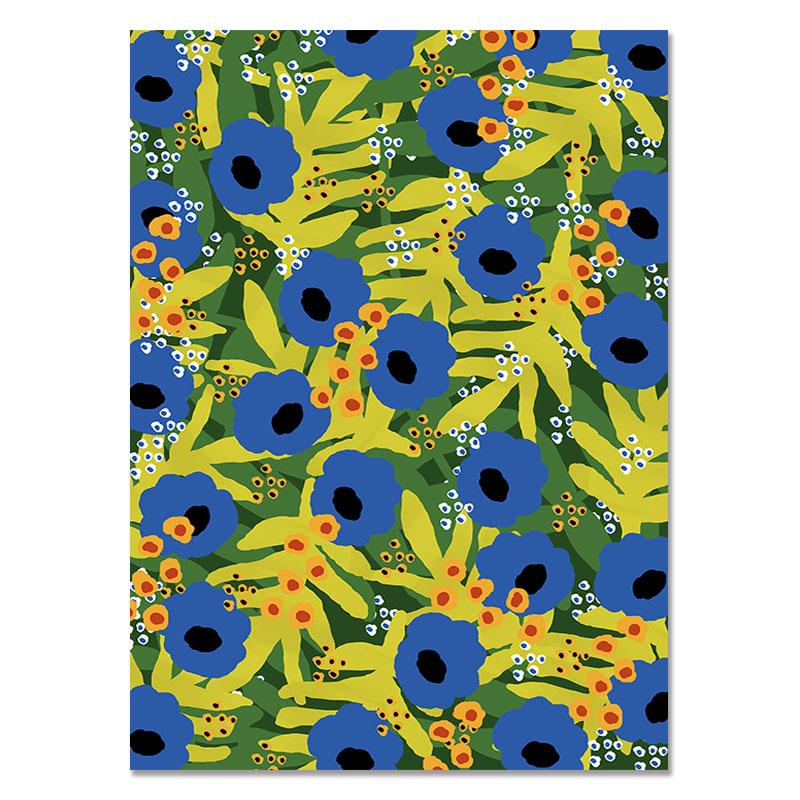 Abstract Fashion Vintage Girl Plant Dog Wall Art Canvas Painting Nordic Posters And Prints Wall Pictures For Living Room Decor